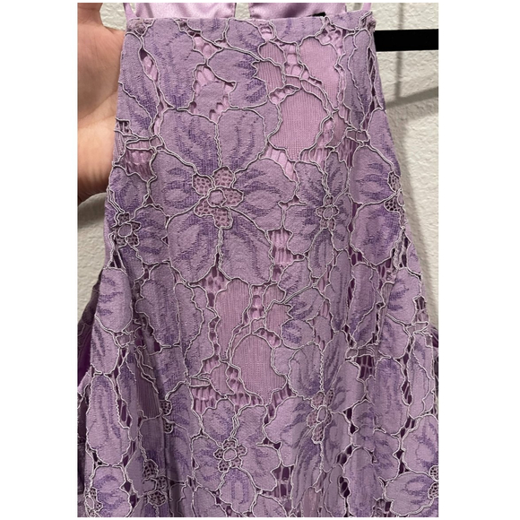 NBD Lilac Revolve Lace Halter Mini Dress - Picture 6 of 8